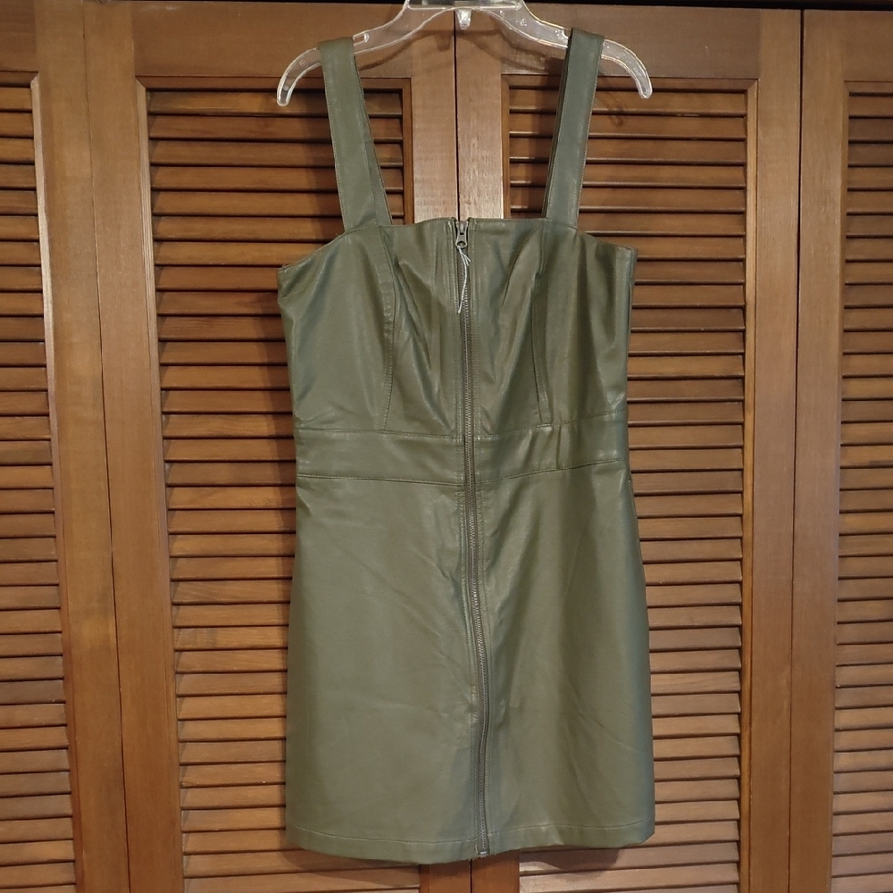 NWT Wild Fable Faux Leather Sleeveless Dress